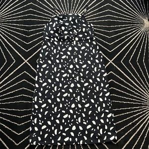 Black and White Spaghetti Strap Maxi Summer Dress Old Navy Medium